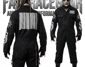2025 Slipknot Inspired  Jumpsuit Halloween special Barcode Halloween Cosplay Coverall