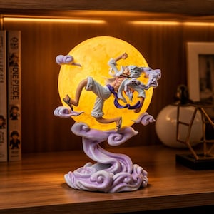 Gear 5 Moon Light Anime Figure Nika Warrior Statue PVC Kolekcjonerska figurka akcji Manga Dekoracja półki Prezent dla fanów anime