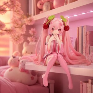 hatsune miku pink dress Hatsune Miku - Sakura Miku AMP Figure (Sakura Dress Ver.)