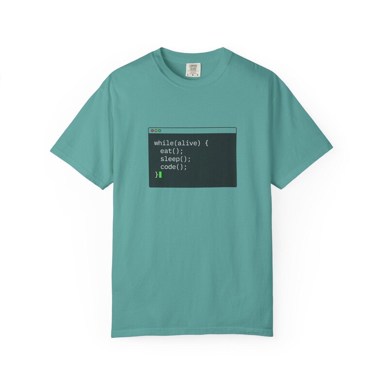 Camiseta "Comer, dormir, programar, repetir", regalo divertido para programadores, camiseta para codificadores, regalo para desarrolladores de software, camiseta de programación, regalo para ingenieros de software, camiseta para desarrolladores imagen 3