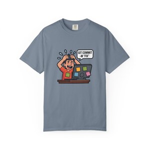 Camiseta Git Commit -m Fix, regalo divertido para programadores, camiseta para codificadores, regalo para desarrolladores de software, camiseta con humor de Git, regalo para ingenieros de software, camiseta para desarrolladores imagen 6