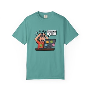 Camiseta Git Commit -m Fix, regalo divertido para programadores, camiseta para codificadores, regalo para desarrolladores de software, camiseta con humor de Git, regalo para ingenieros de software, camiseta para desarrolladores imagen 5