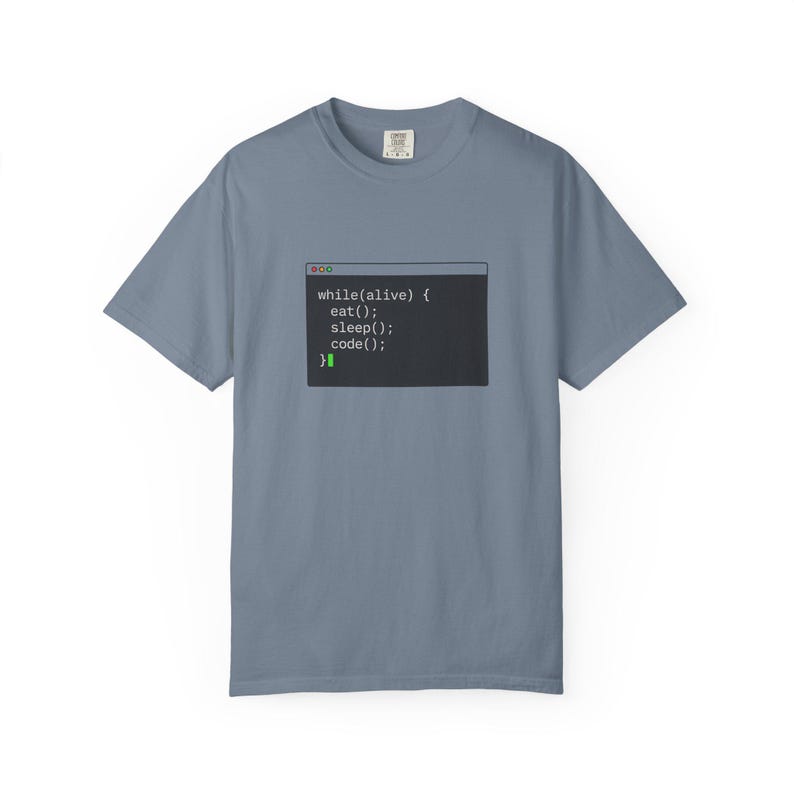 Camiseta "Comer, dormir, programar, repetir", regalo divertido para programadores, camiseta para codificadores, regalo para desarrolladores de software, camiseta de programación, regalo para ingenieros de software, camiseta para desarrolladores imagen 4