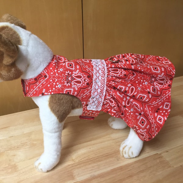 Dog Harness Dress Etsy