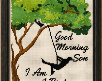 Still Fighting It Lyric Cross Stitch Pattern