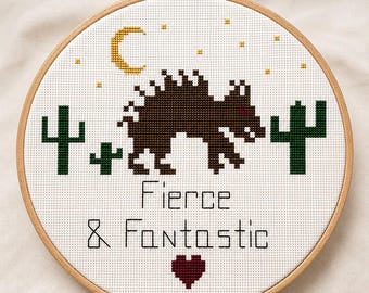 Emotional Support Cryptids: All 5 Cross Stitch Patterns