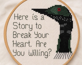Mary Oliver Loon Cross Stitch Pattern