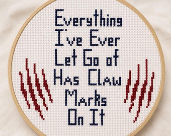 Infinite Jest Quote Cross Stitch Pattern