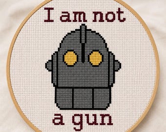 Iron Giant Quote Cross Stitch Pattern
