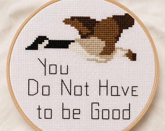 Mary Oliver Wild Geese Cross Stitch Pattern