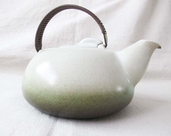 Vintage Heath Ceramic Sea and Sand Teapot - Minimalist Kitchen Home - Housewarming Gift