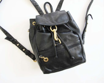 90s leather backpack