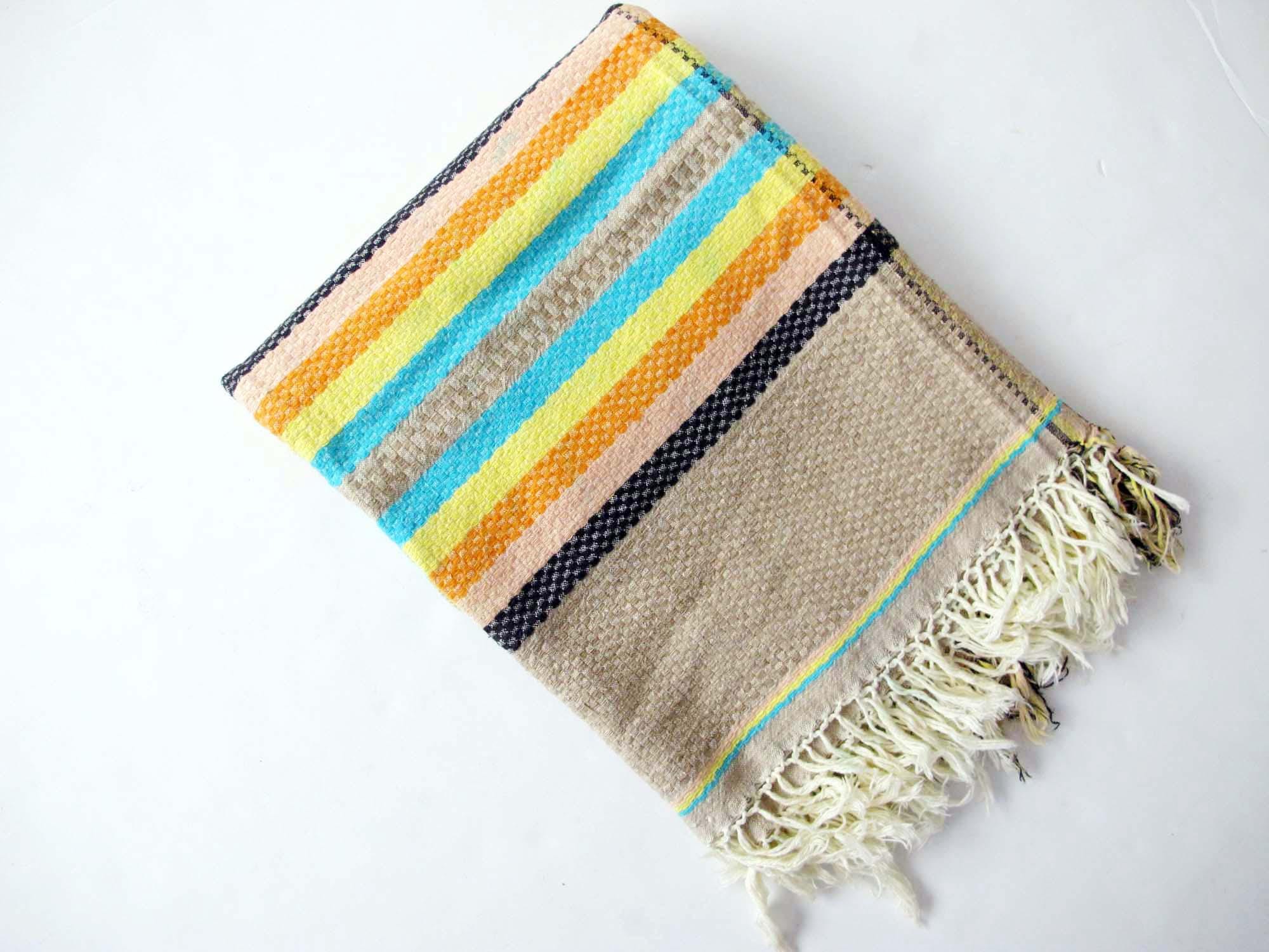 Mexican Striped Blanket - Etsy