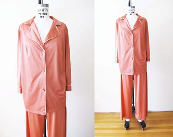 ▪️60’s【PAJAMAS】VINTAGE PANTS Sharebeauty 100% Cotton Pajama Set for Women Long Sleeve Long Pant