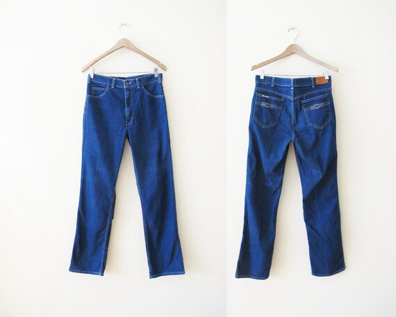 Vintage 70s Levis 29 30 - Levis Movin On Jeans - S