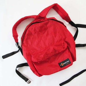 Bomen planten kleding stof bijvoorbeeld Vintage 70s Eastpak Red Backpack 1970s Made in USA Nylon - Etsy