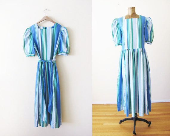 Vintage Laura Ashley Dress 10 - 80s Laura Ashley D