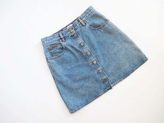 Vintage 90s Calvin Klein Blue Jean Mini Skirt 26 Small 1990s - Etsy Israel