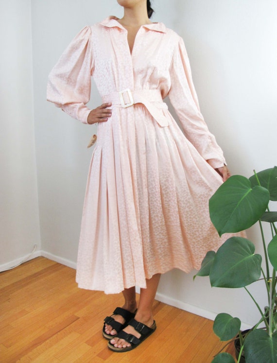 Vintage 80s Silk Dress S/M - Deadstock NWT 80s Pin
