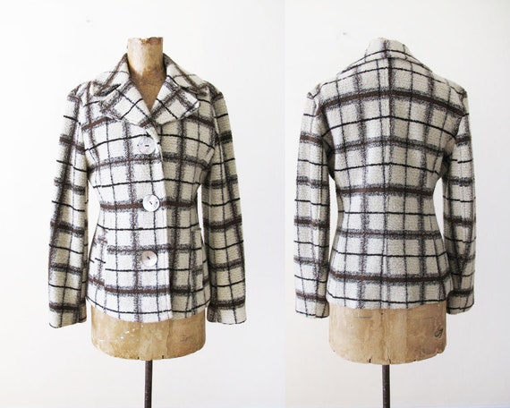 Plaid Jacket - 90s Plaid Jacket - Vintage Sandro J