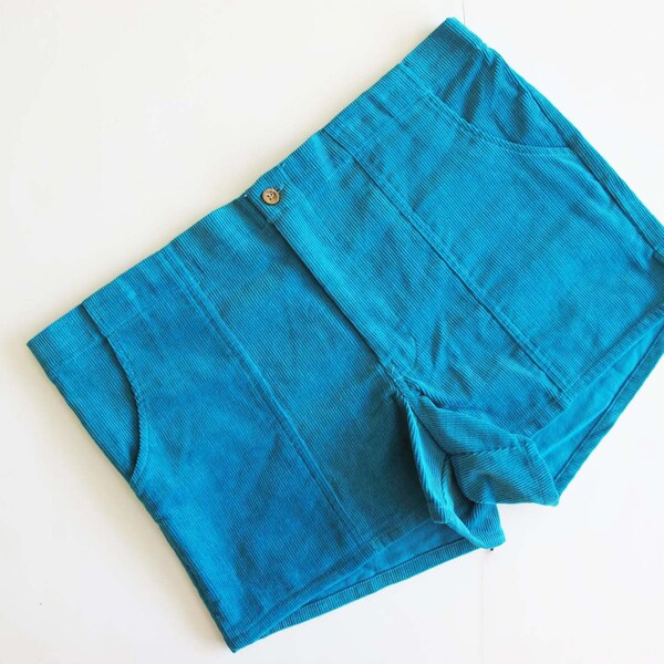 Teal Cord Shorts main image 0