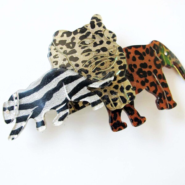 Elephant Hair Clip Etsy