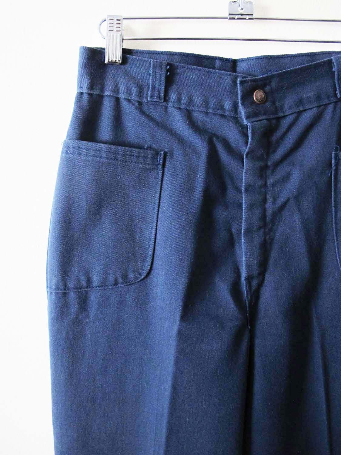 Vintage 70s Sailor Jeans 26 High Waist Wide Leg 1970s Cotton - Etsy