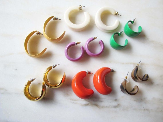 80s hoop sale earrings