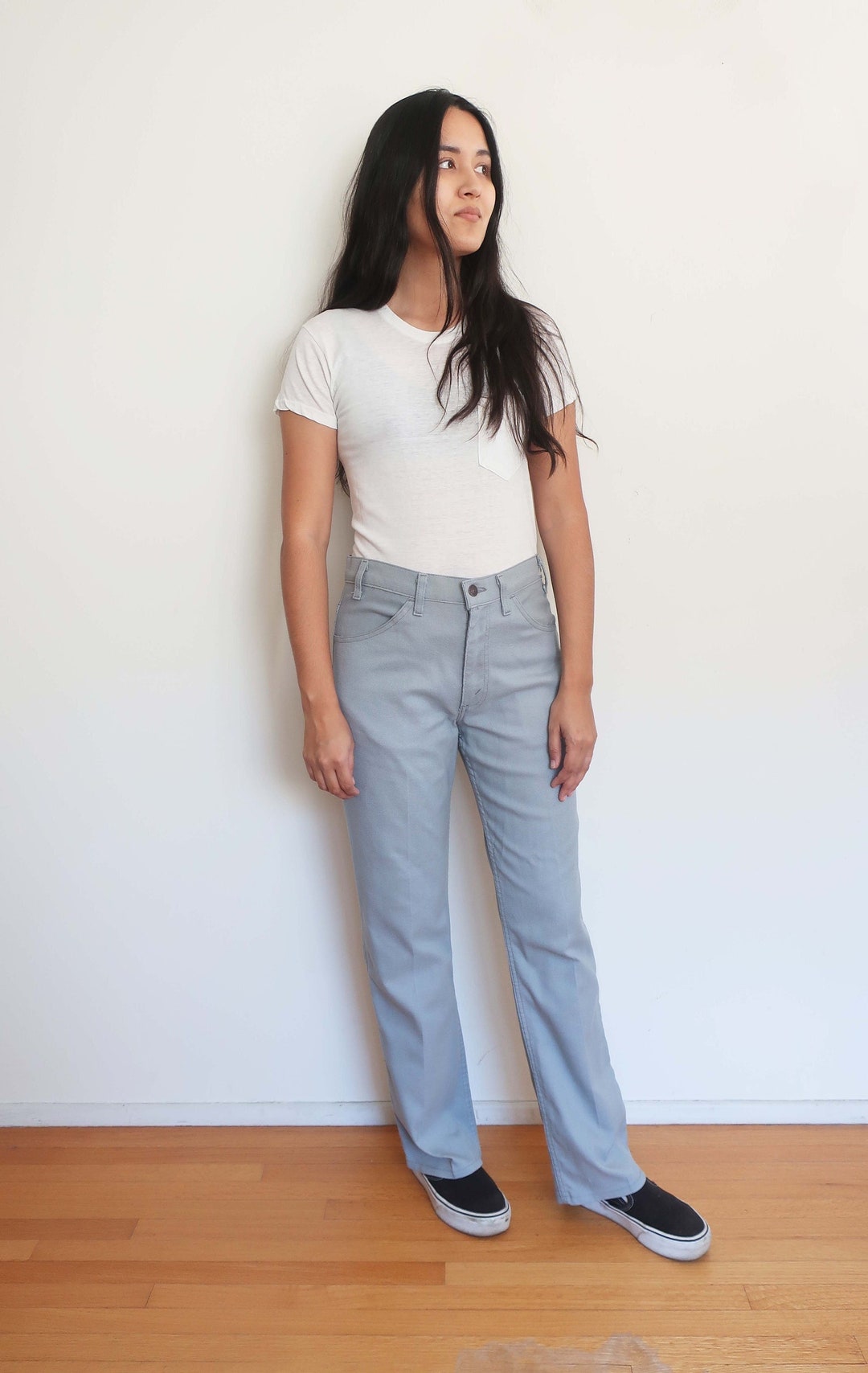 70s Levis Sta Prest Pants 32 Blue Gray Cotton Twill - Etsy Finland