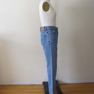 Vintage Levis 512 26 27 Small 1990s Levis Made in USA Zip Fly Denim Stonewash Blue Jeans Clean Girl Minimalist Aesthetic image 6