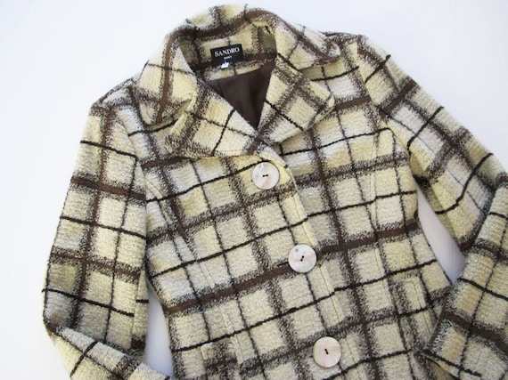 Plaid Jacket - 90s Plaid Jacket - Vintage Sandro J