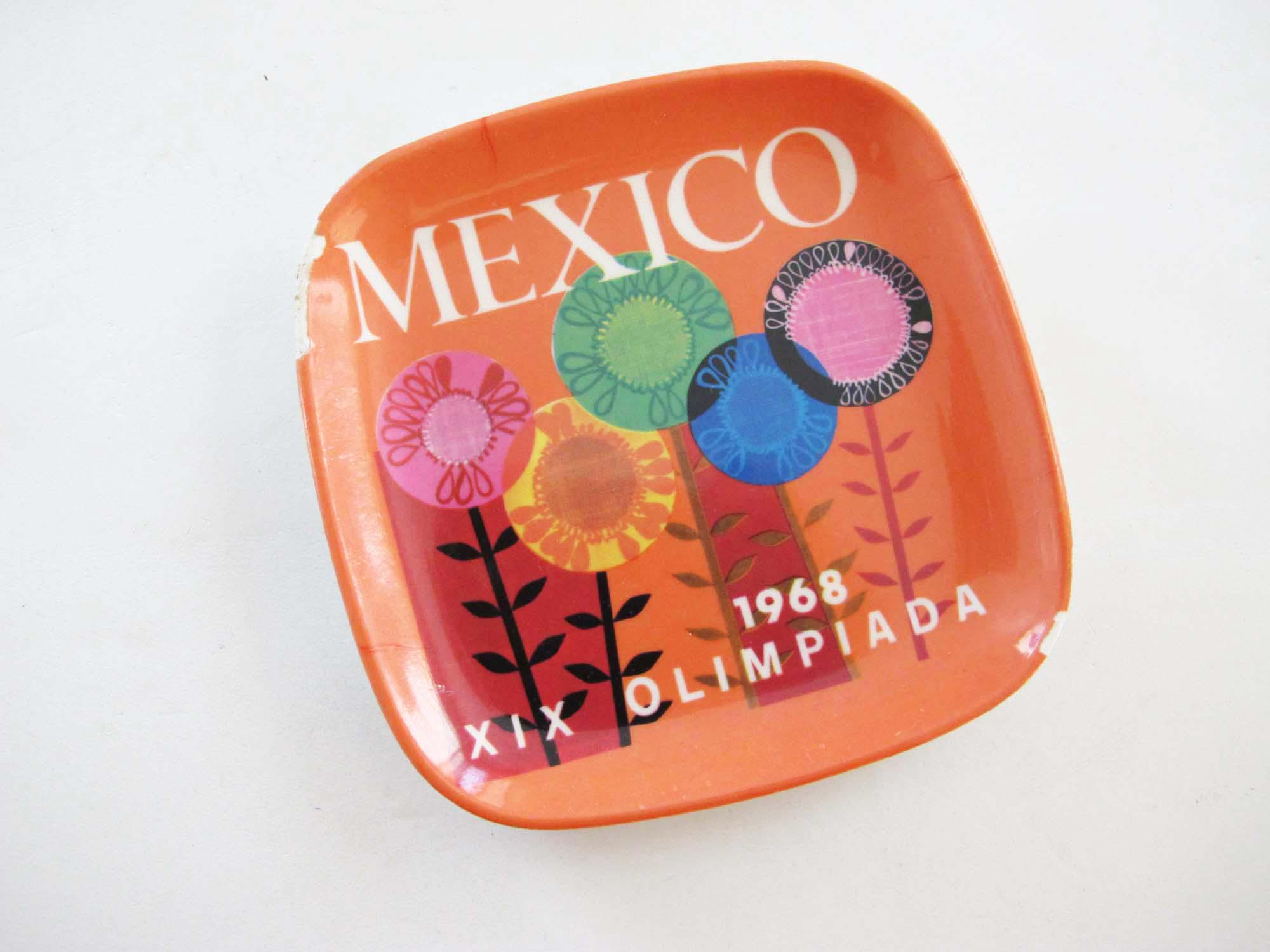 ヴィンテージ メキシコシティオリンピック 小型記念灰皿 - 装飾