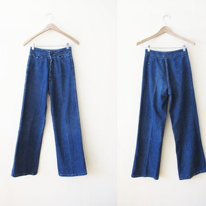 1970s high waisted jeans