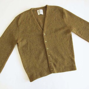 Vintage 1950s Cardigan Large Tobacco 