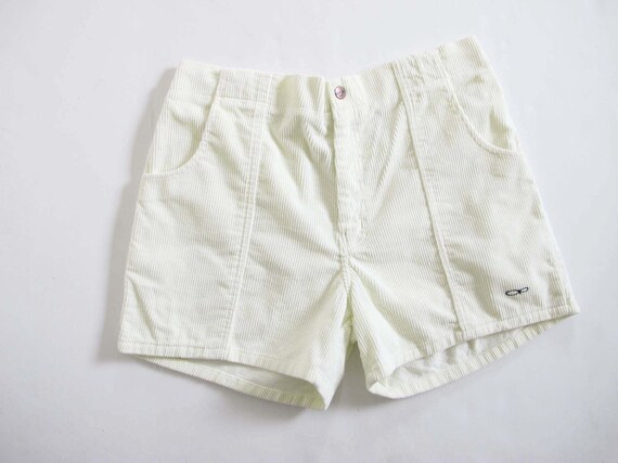 Vintage 90s OP Off White Corduroy Shorts 33-38 - V