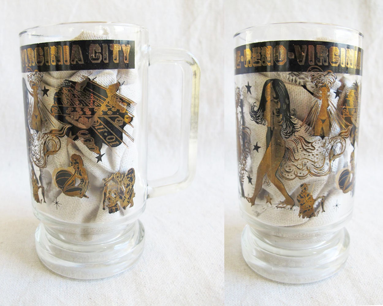 Gilley's Las Vegas German Beer Boot Mug Treasure Island Glass Casino H –  Shop Thrift World