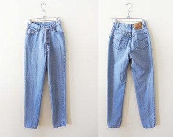 Vintage Womens Levis 501 23 Taille XXS - 90er Jahre Grunge Hohe Taille Verjüngendes Bein Levi's Denim Jeans Petite Extra Small