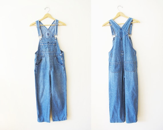 Vintage 90s Overalls S - 90s Women Denim Overalls