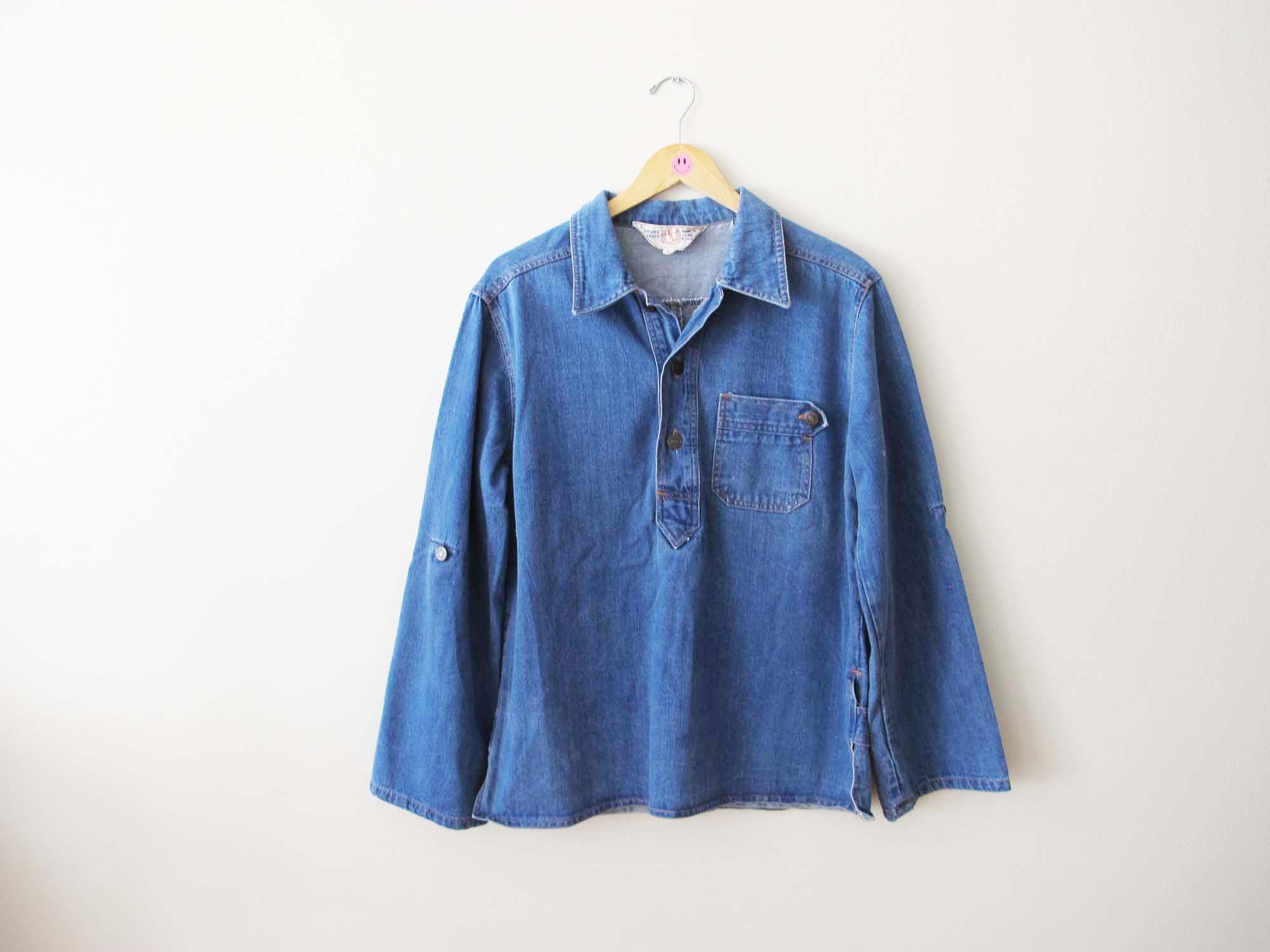 1970's Denim Shirt - Etsy