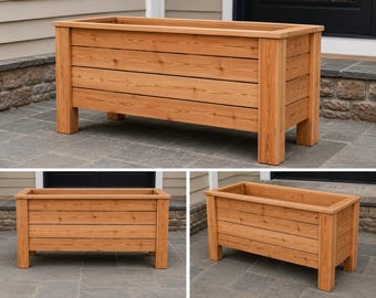 Cedar Raised Planter Box Woodworking Plans | Beginner DIY Outdoor Garden Project (Digital Download)