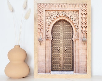 Moroccan Door Art Print: Boho Home Decor (Digital Download)