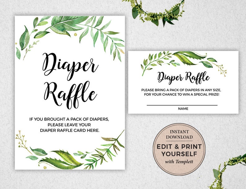 Gender Neutral Baby Shower Signs Editable Baby Shower Templates #PBP86 INSTANT DOWNLOAD Templett Baby Shower Bundle