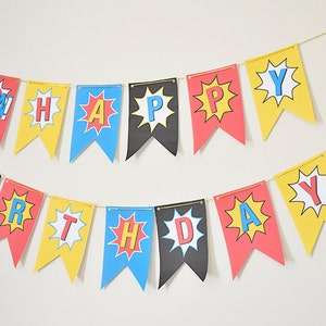 Superhero Party Photo Props Printable INSTANT DOWNLOAD image 5