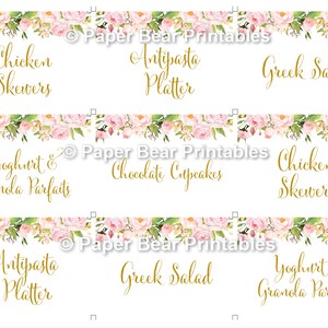 Food Labels, Editable Food Labels, Labels, Editable Labels, Name Tags, Editable Tags, Place Cards, INSTANT DOWNLOAD, Templett, PBP85 image 3