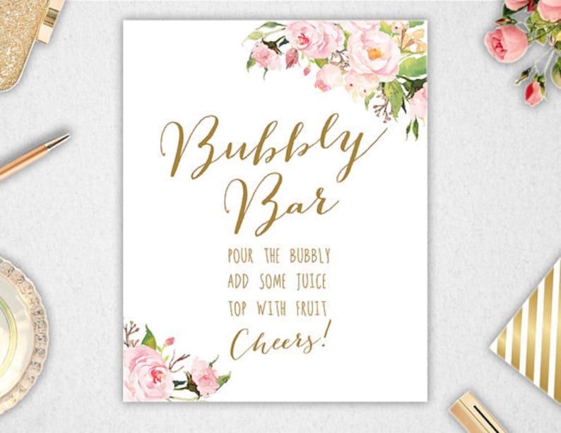 Cheers to the Bride Sign, Bridal Shower Sign, Cheers To The Bride, INSTANT DOWNLOAD, PBP85 image 5