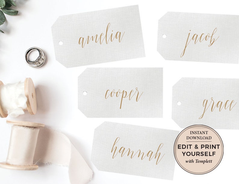 Name Tags Wedding Name Tags Calligraphy Name Tags Editable Etsy Australia