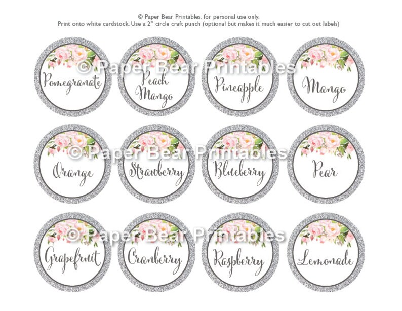 Mimosa Bar Juice Labels & Sign Juice Labels Mimosa Bar Sign Etsy