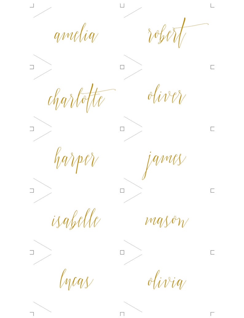 Name Tags Wedding Name Tags Calligraphy Name Tags Editable Etsy Australia