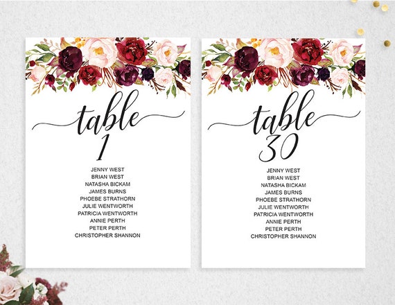 table seating chart editable seating template instant editable seating chart template