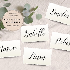 Name Tags, Wedding Name Tags, Calligraphy Name Tags, Editable Name Tags ...